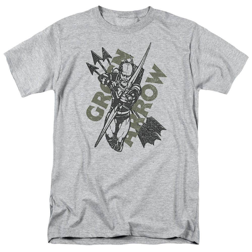 Justice League Of America Archers Arrows Mens T Shirt Athletic Heather Officially Licensed