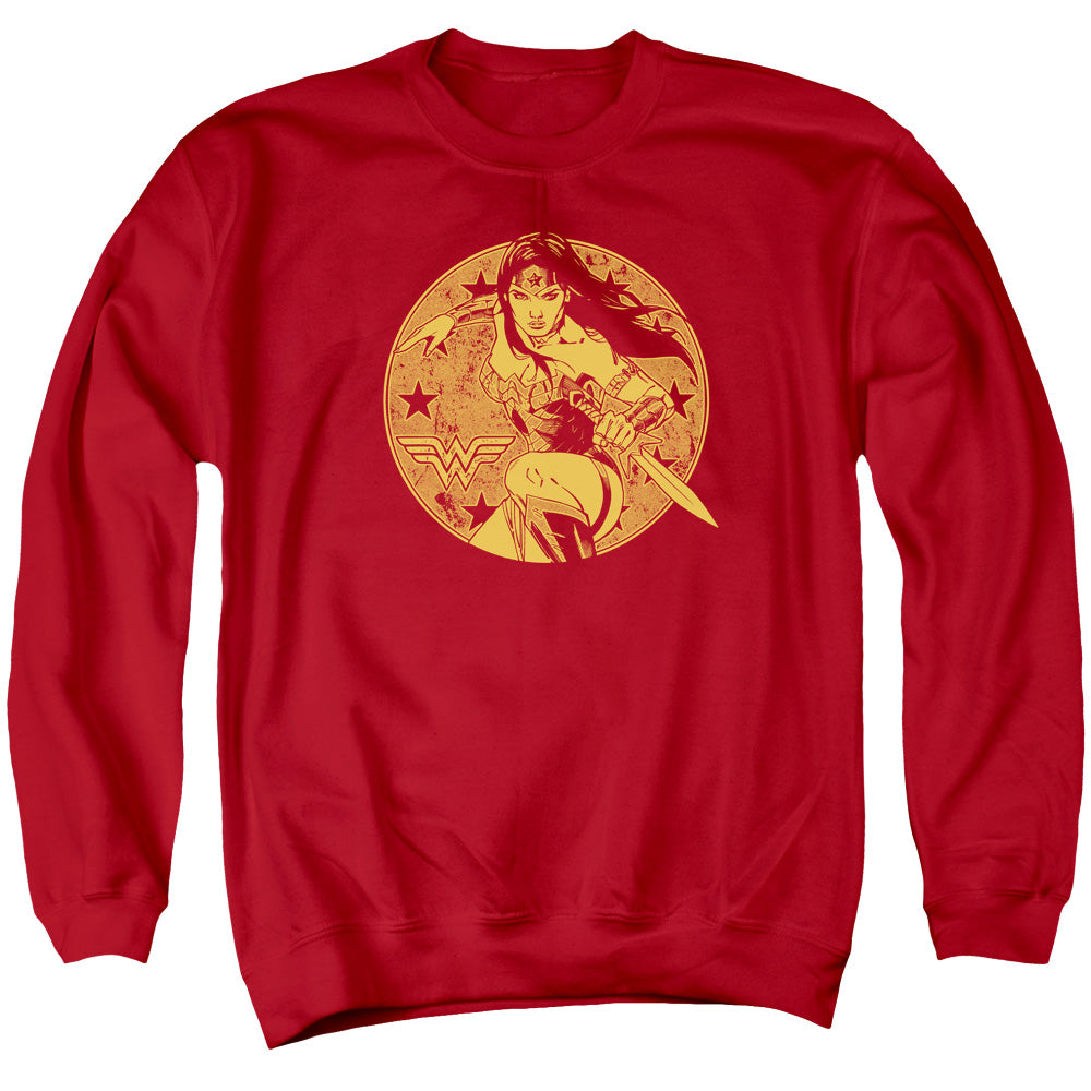 Justice League Of America Young Wonder Mens Crewneck Sweatshirt Red Officially Licensed