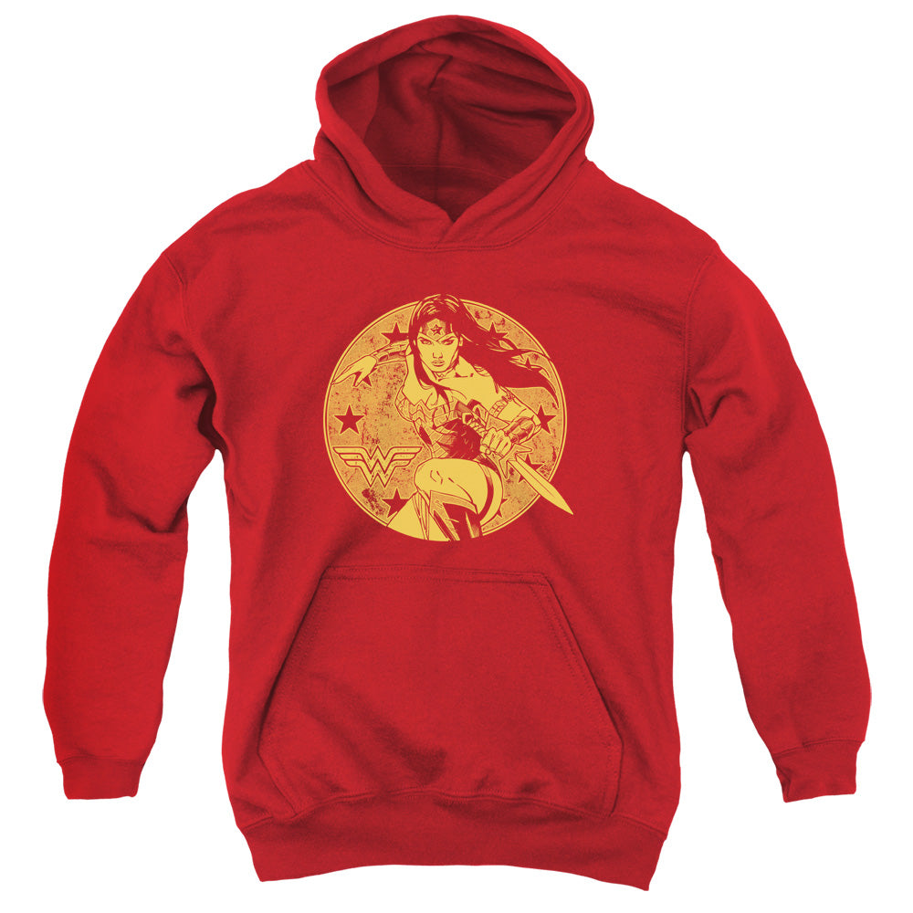 Justice League Young Wonder Kids Youth Hoodie Red Officially Licensed