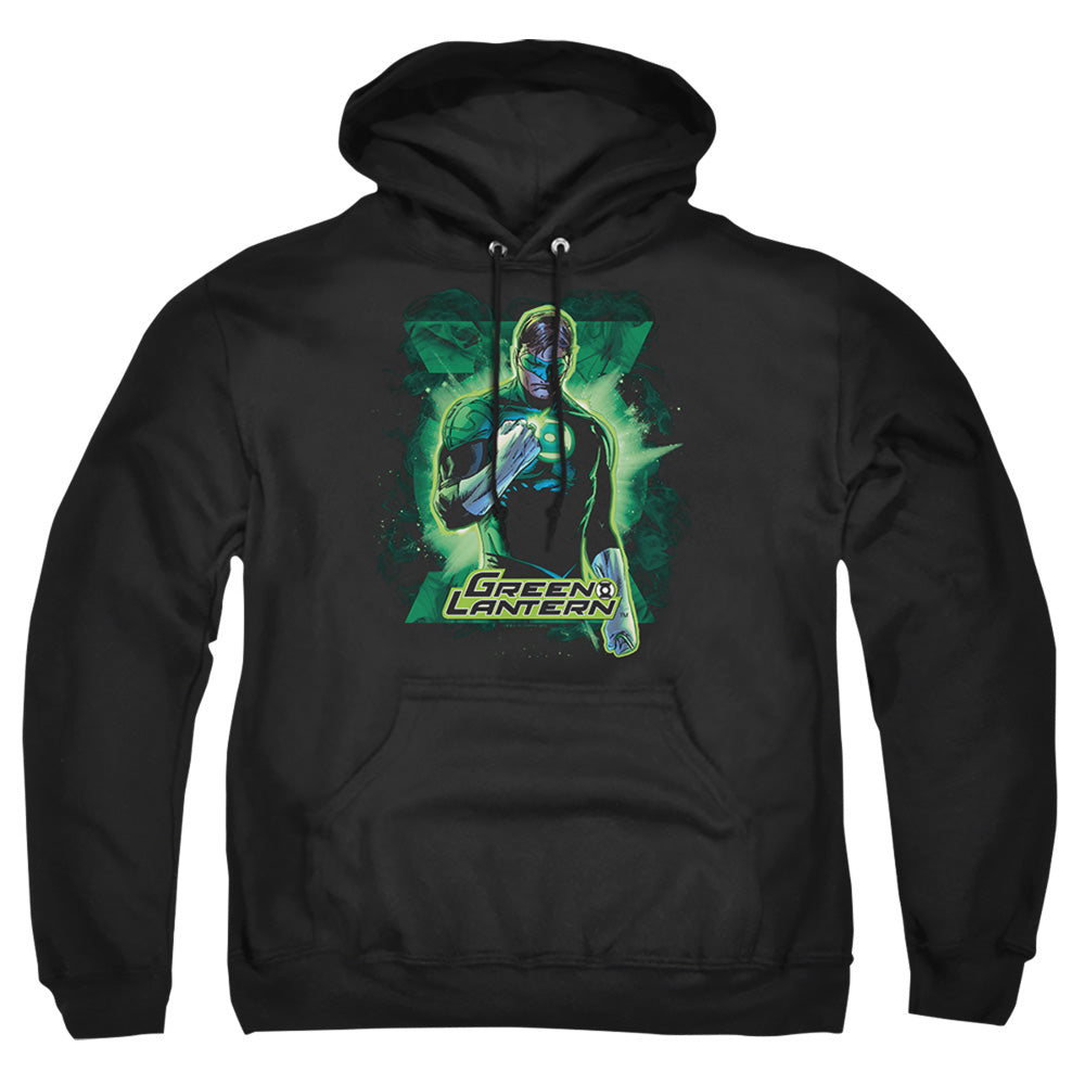 Justice League Of America Gl Brooding Mens Hoodie Black Officially Licensed