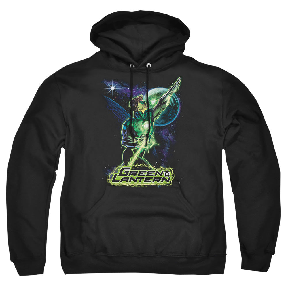 Justice League Of America Hal Galaxy Mens Hoodie Black Officially Licensed