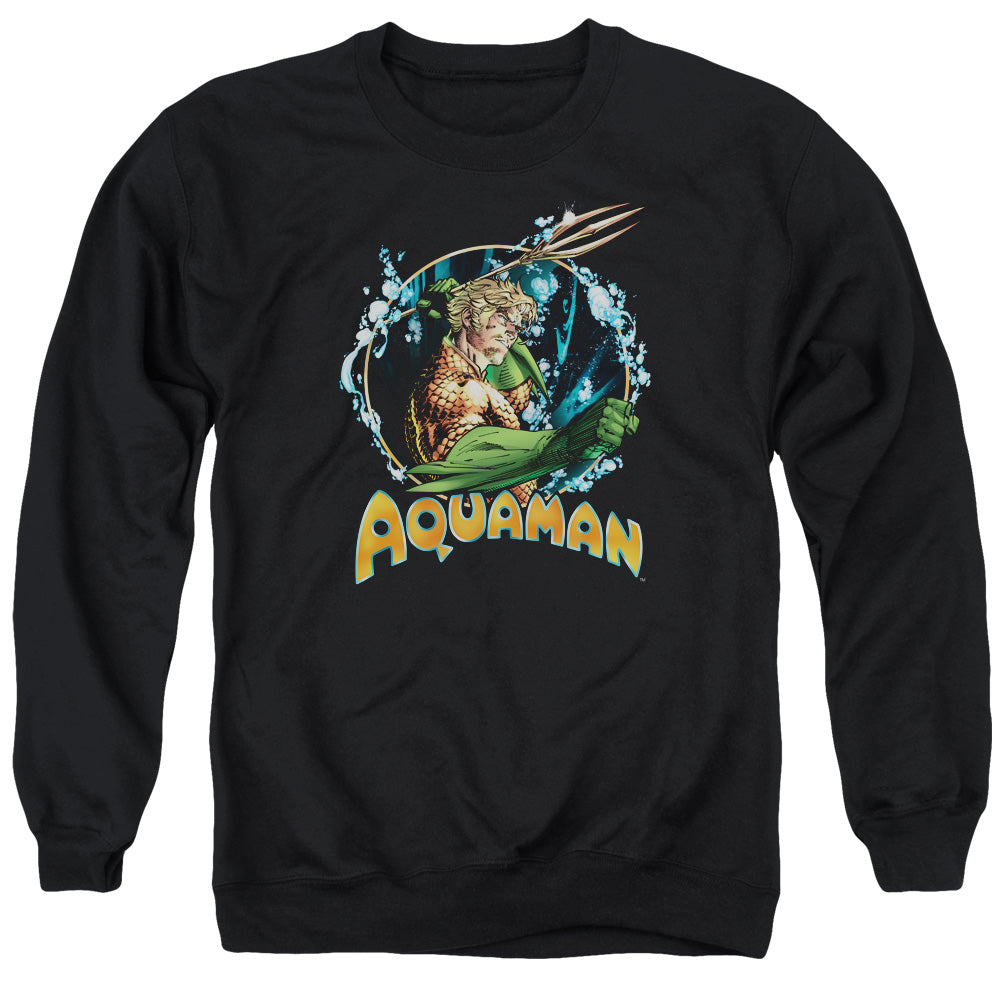 Justice League Of America Ruler Of The Seas Mens Crewneck Sweatshirt Black Officially Licensed