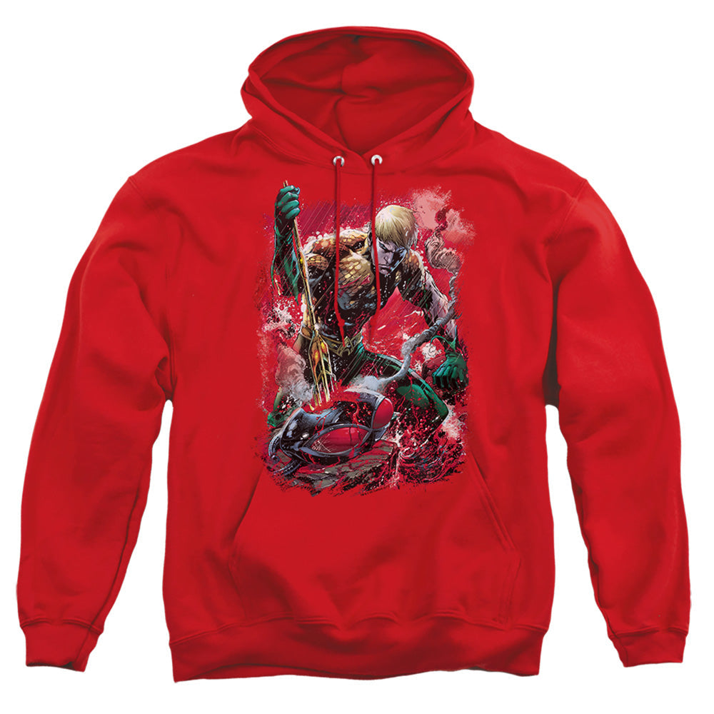 Justice League Of America Finished Mens Hoodie Red Officially Licensed