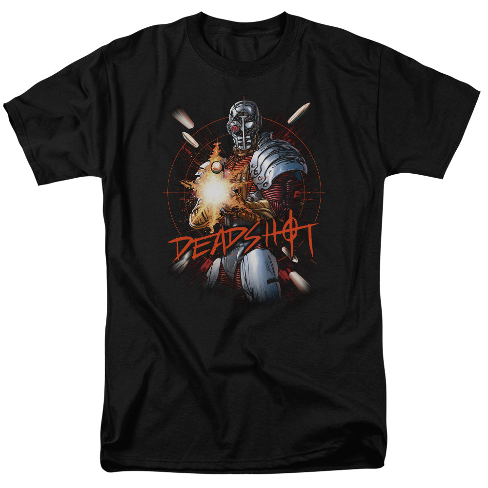 Justice League Deadshot Mens T Shirt Black Officially Licensed