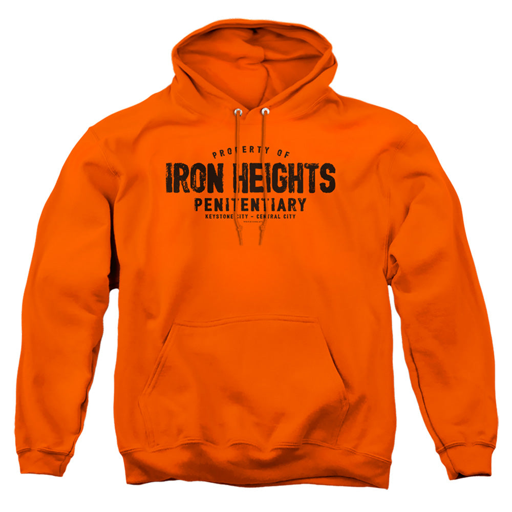 Justice League Of America Iron Heights Mens Hoodie Orange Officially Licensed