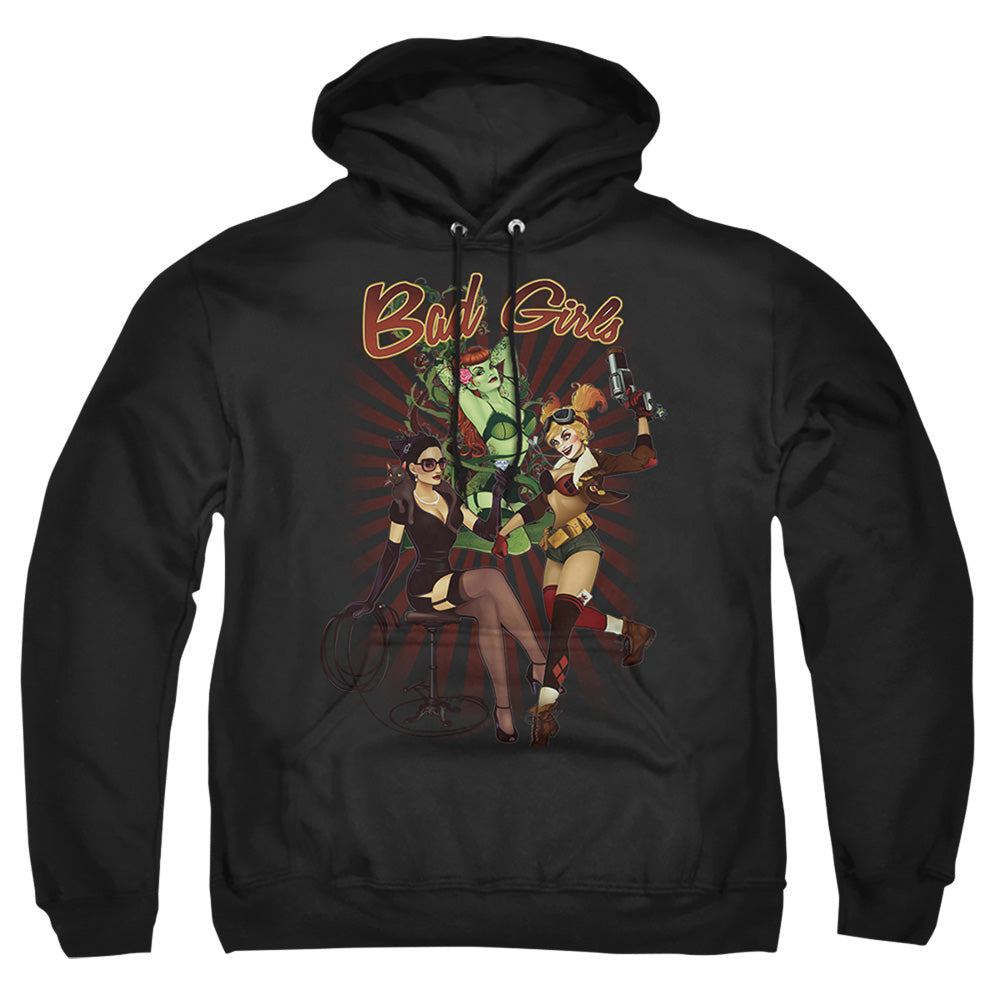 Justice League Of America Bad Girls Mens Hoodie Black Officially Licensed