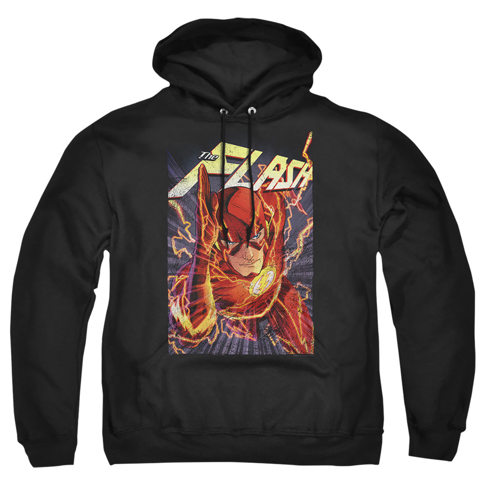 Justice League Of America Flash One Mens Hoodie Black Officially Licensed