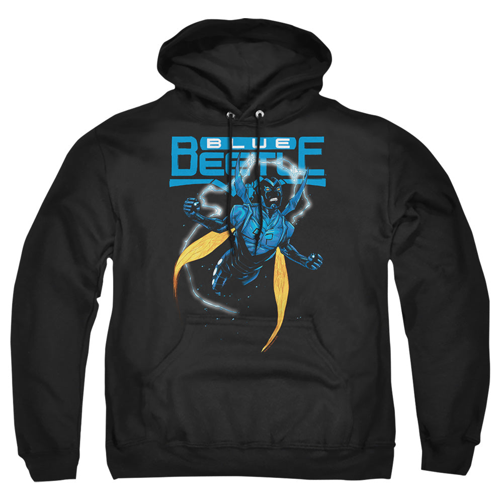 Justice League Of America Blue Beetle Mens Hoodie Black Officially Licensed