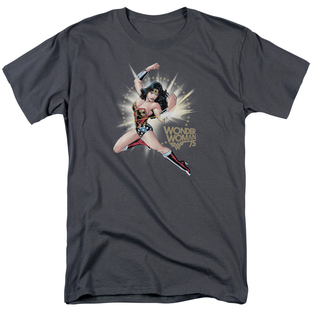 Wonder Woman Ww75 The Bracelets Of Submission Mens T Shirt Charcoal Officially Licensed