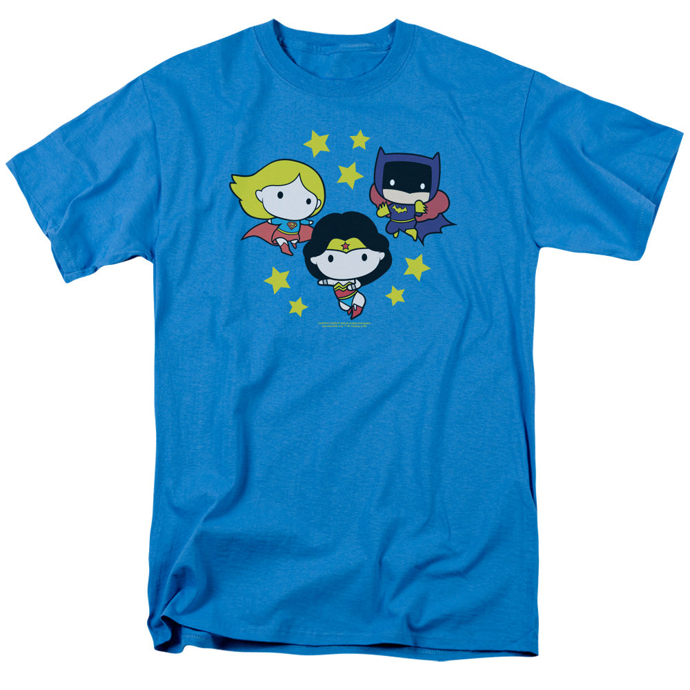 Justice League Of America Girl Power Mens T Shirt Turquoise Officially Licensed