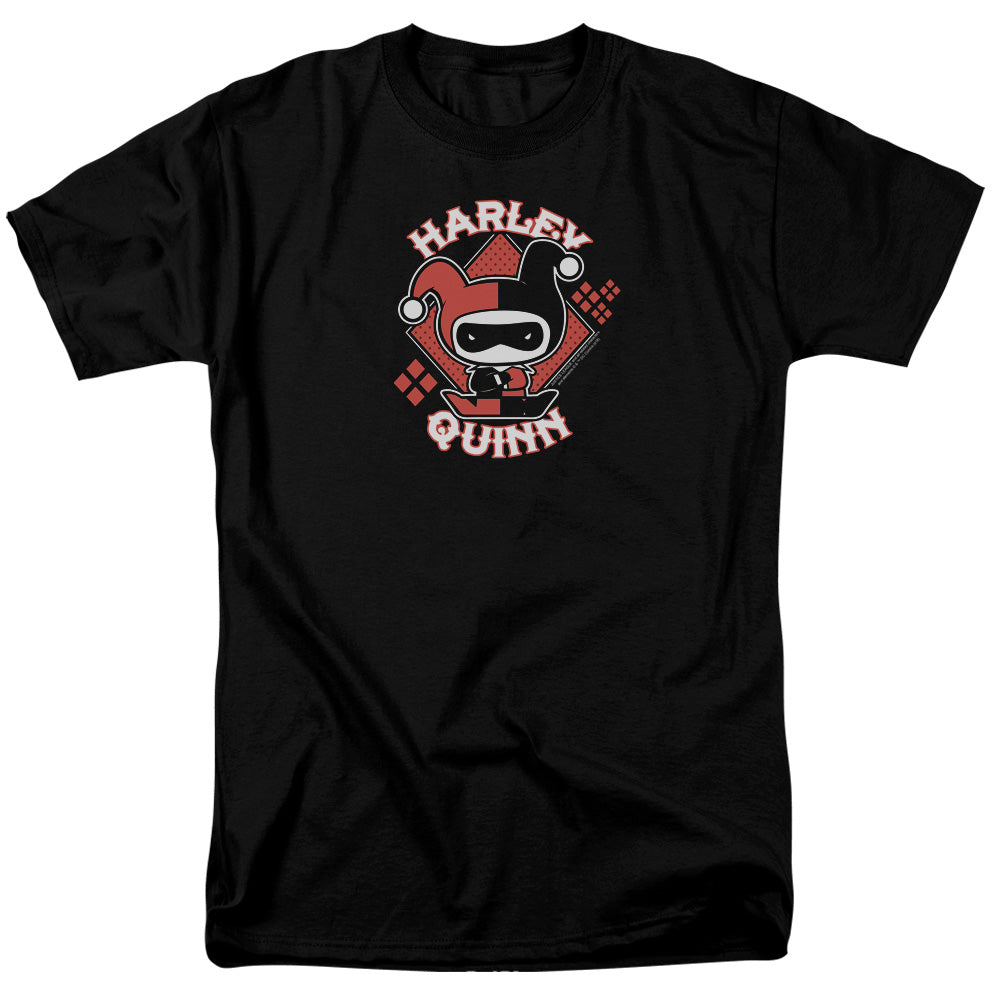 Justice League Of America Harley Chibi Mens T Shirt Black Officially Licensed