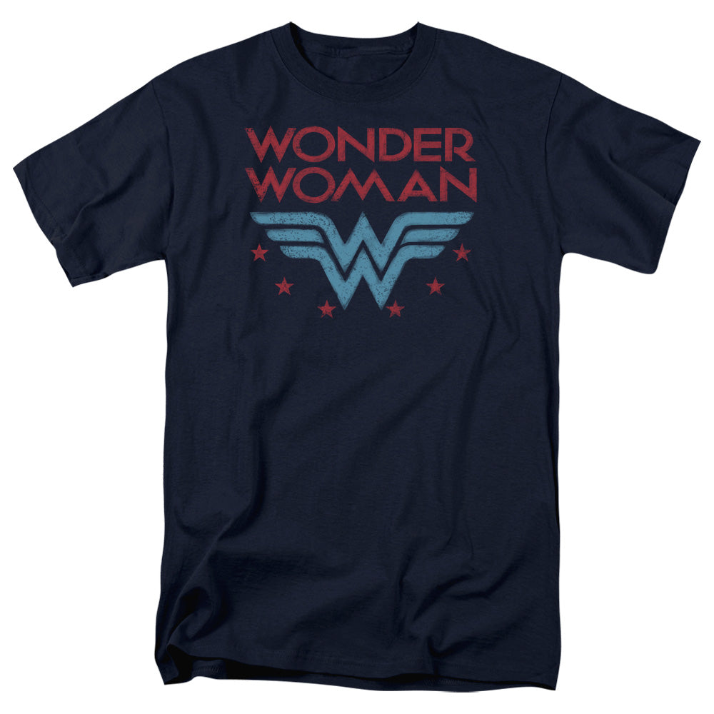Dc Wonder Woman Wonder Stars Mens T Shirt Navy Officially Licensed