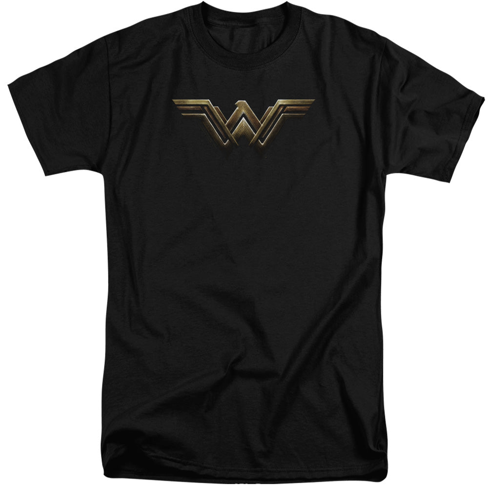 Justice League Movie Wonder Woman Logo Mens Tall T Shirt Black Officially Licensed