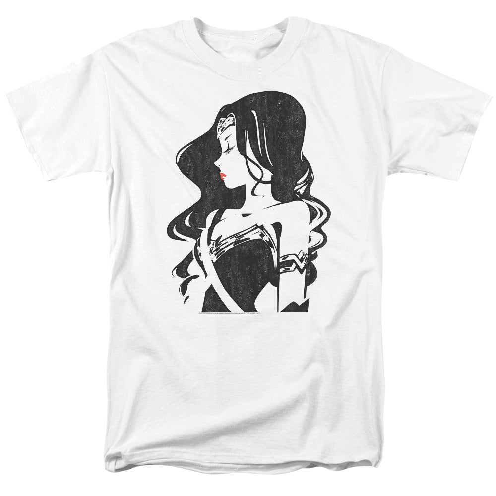 Justice League Movie Profile Mens T Shirt White Officially Licensed