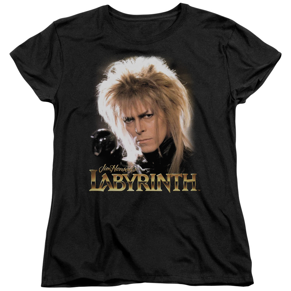 Labyrinth Jareth Womens T Shirt Black Officially Licensed