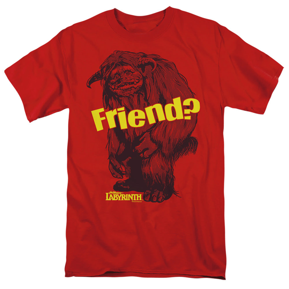 Labyrinth Ludo Friend Mens T Shirt Red Officially Licensed