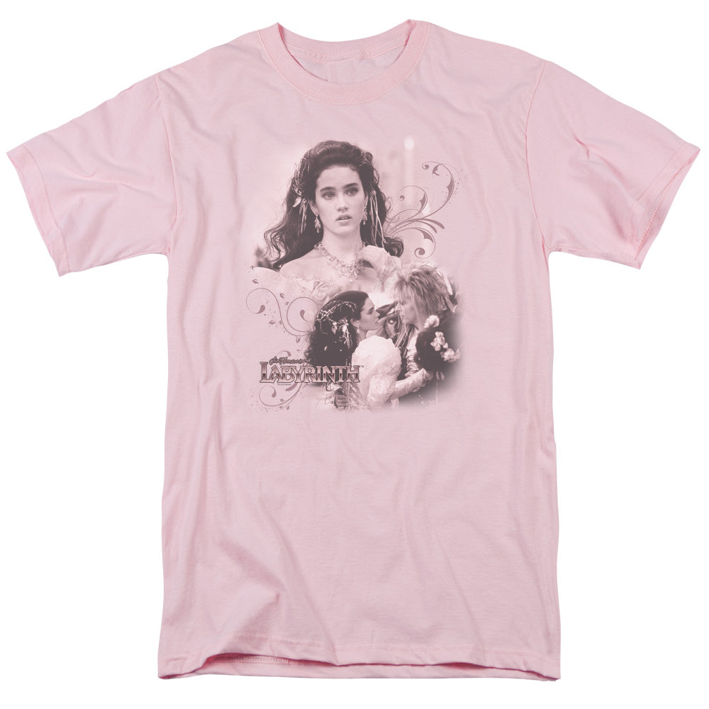 Labyrinth Sarah Mens T Shirt Pink Officially Licensed