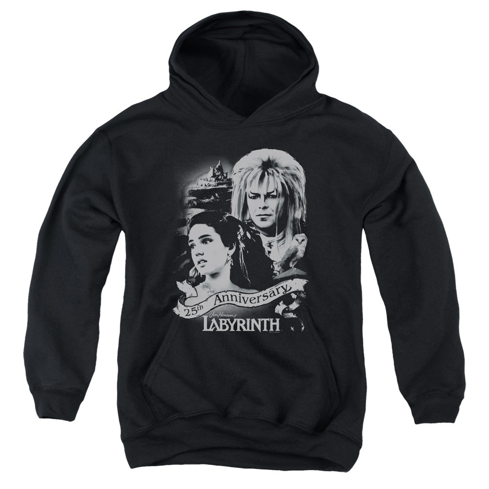 Labyrinth Anniversary Kids Youth Hoodie Black Officially Licensed