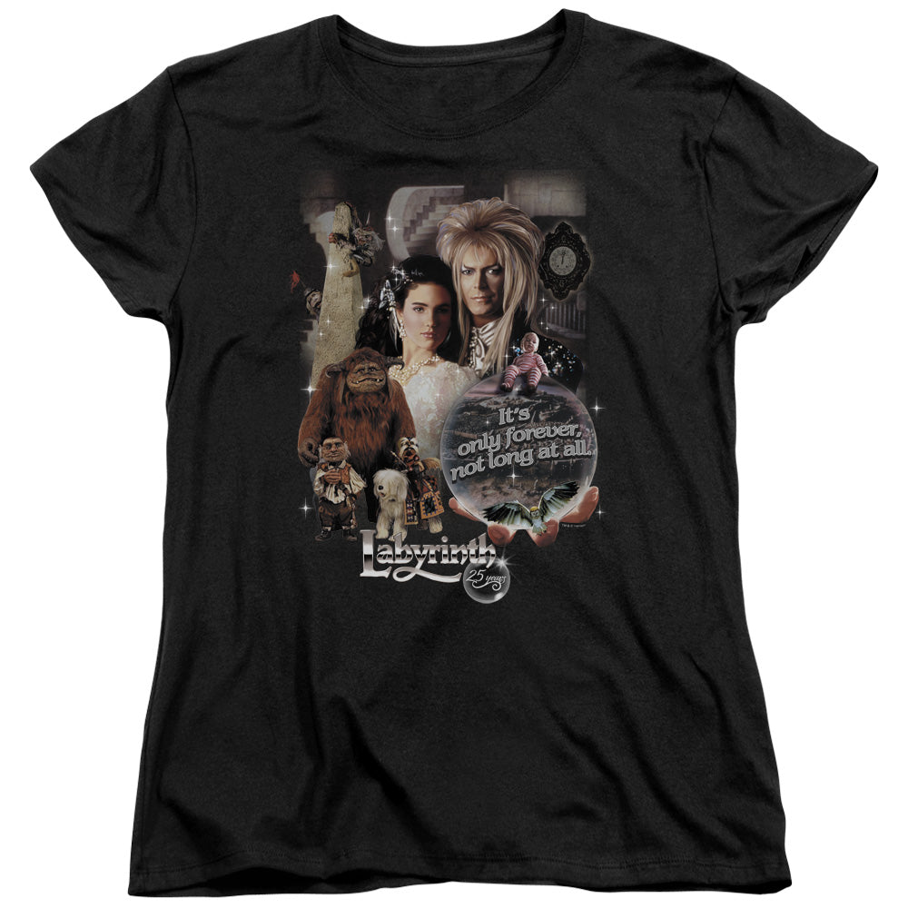 Labyrinth 25 Years of Magic Womens T Shirt Black Officially Licensed