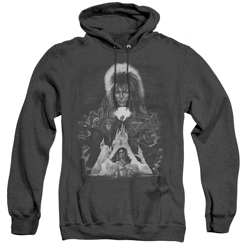 Labyrinth Castle Heather Mens Hoodie Black Officially Licensed
