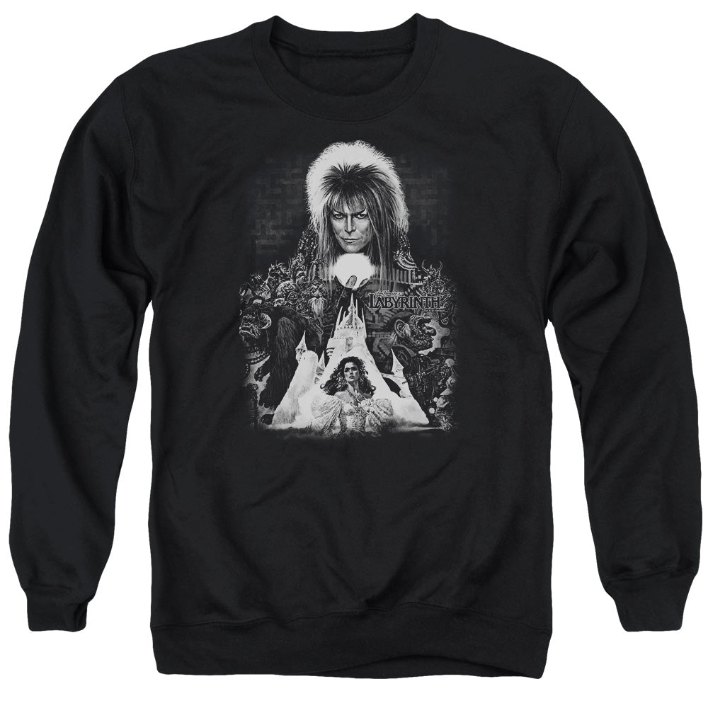 Labyrinth Castle Mens Crewneck Sweatshirt Black Officially Licensed