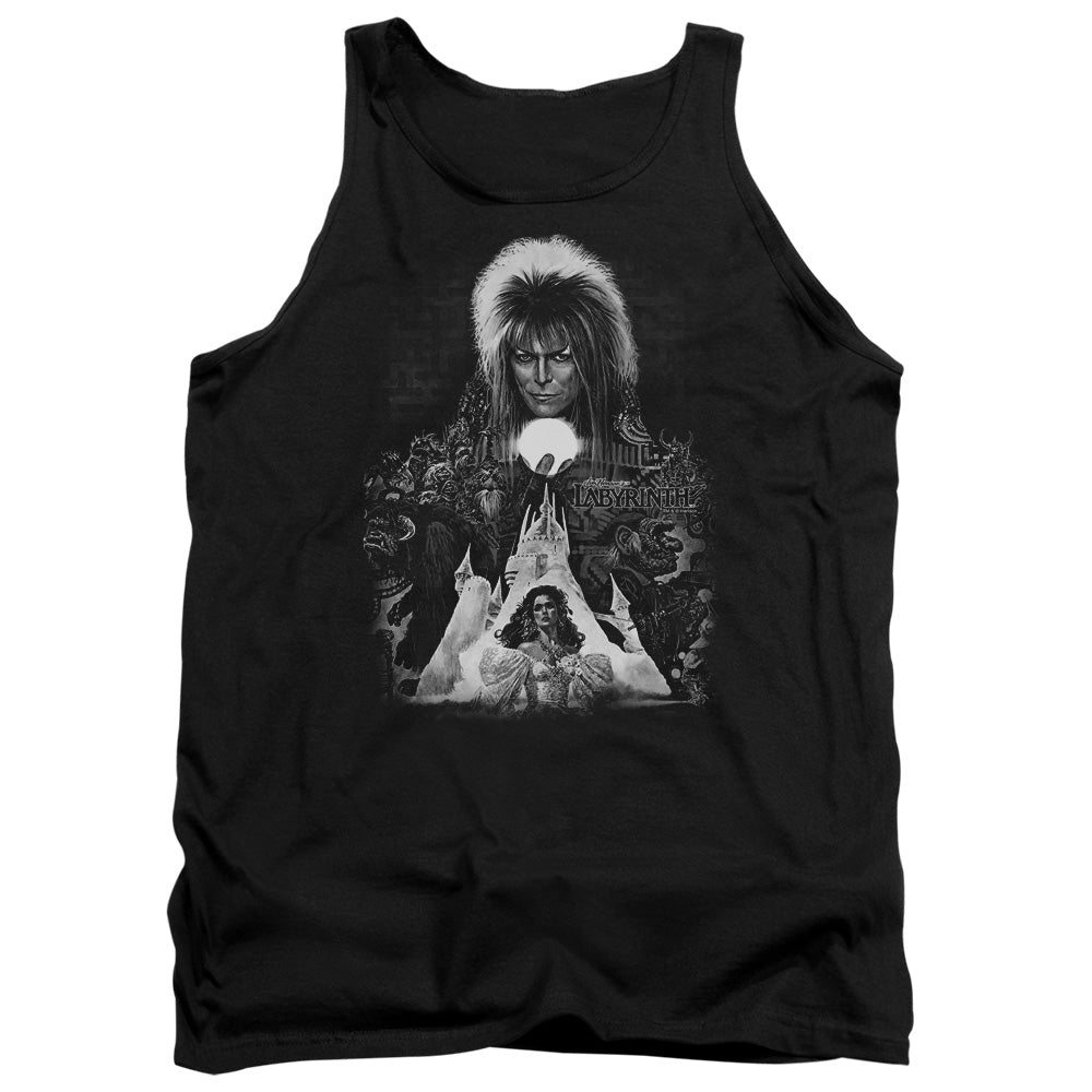 Labyrinth Castle Mens Tank Top Shirt Black Officially Licensed