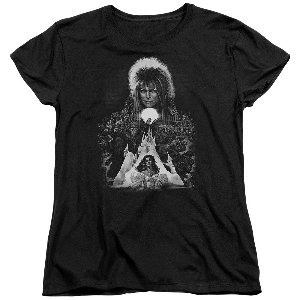 Labyrinth Castle Womens T Shirt Black Officially Licensed
