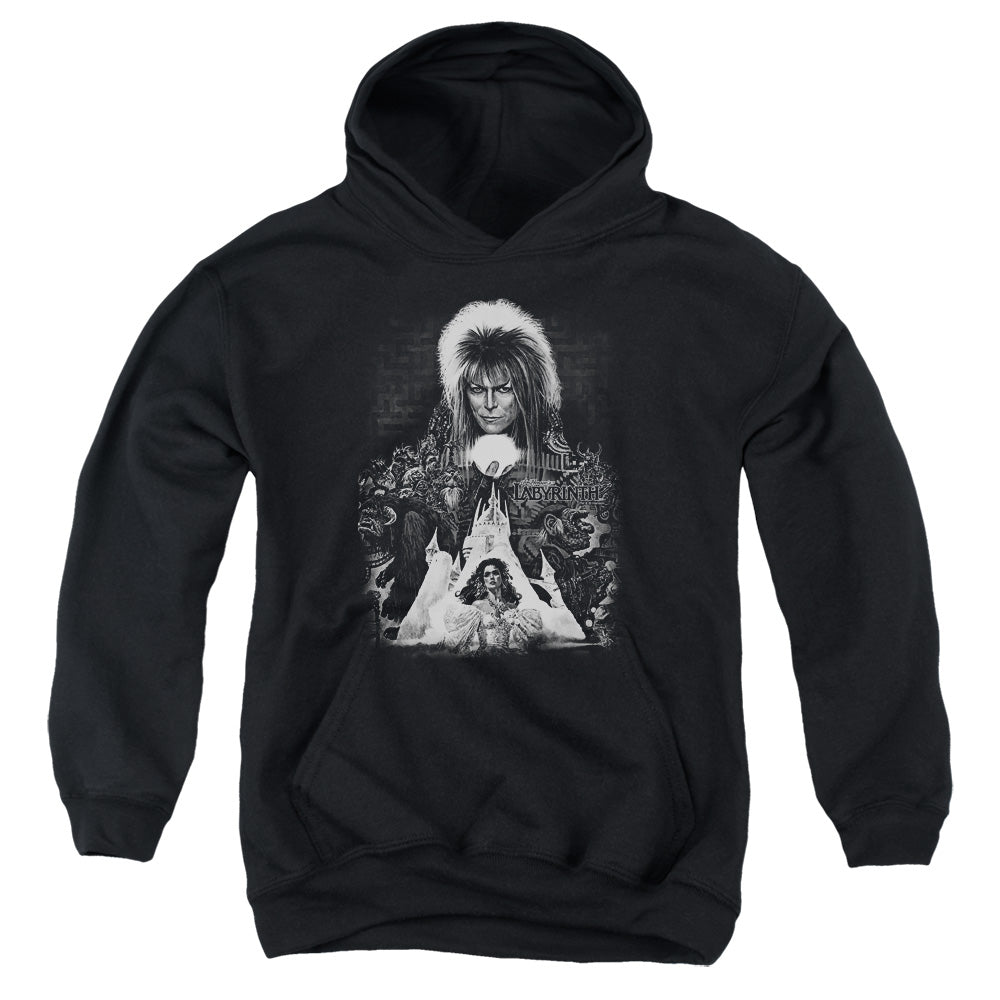 Labyrinth Castle Kids Youth Hoodie Black Officially Licensed