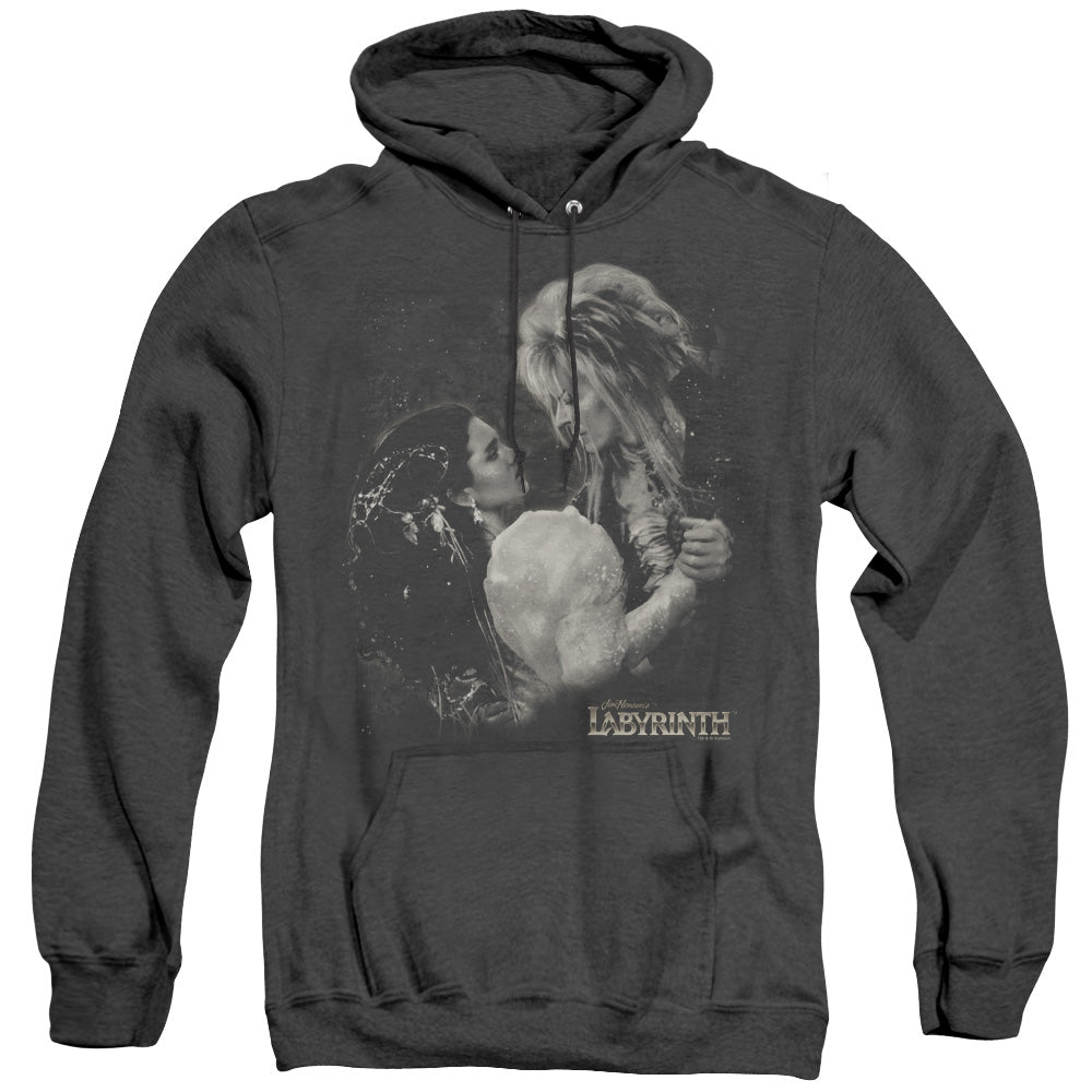 Labyrinth Dream Dance Mens Heather Hoodie Black Officially Licensed