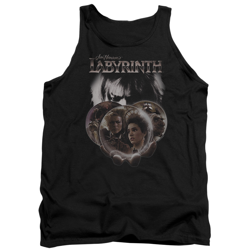 Labyrinth Globes Mens Tank Top Shirt Black Officially Licensed