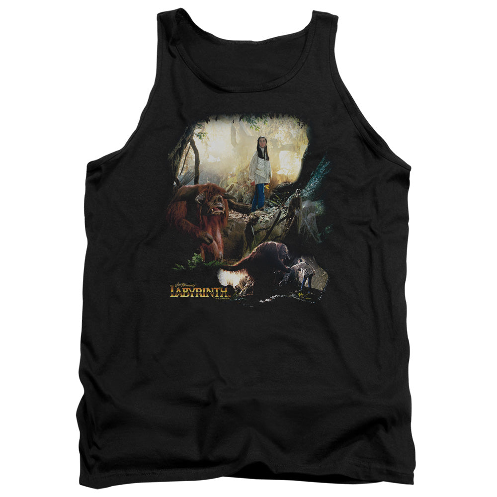 Labyrinth Sarah & Ludo Mens Tank Top Shirt Black Officially Licensed