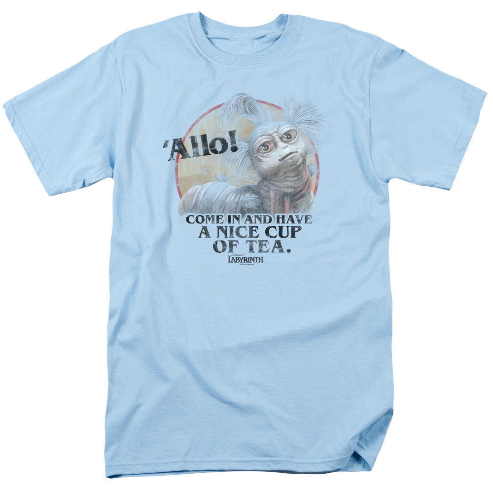 Labyrinth Tea Mens T Shirt Light Blue Officially Licensed