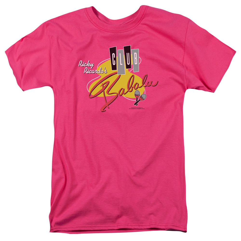 I Love Lucy Club Babalu Mens T Shirt Hot Pink Officially Licensed
