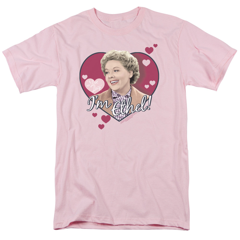 I Love Lucy Im Ethel Mens T Shirt Pink Officially Licensed