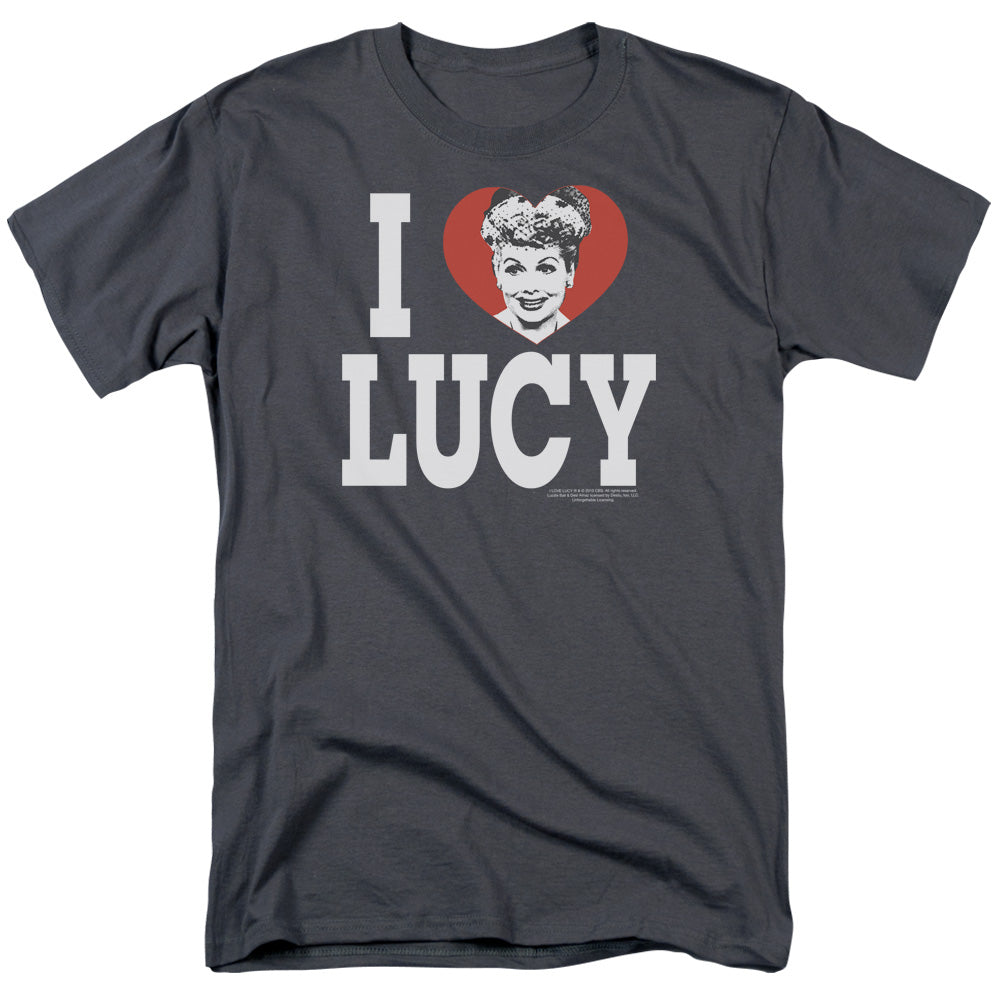 I Love Lucy I Love Lucy Mens T Shirt Charcoal Officially Licensed