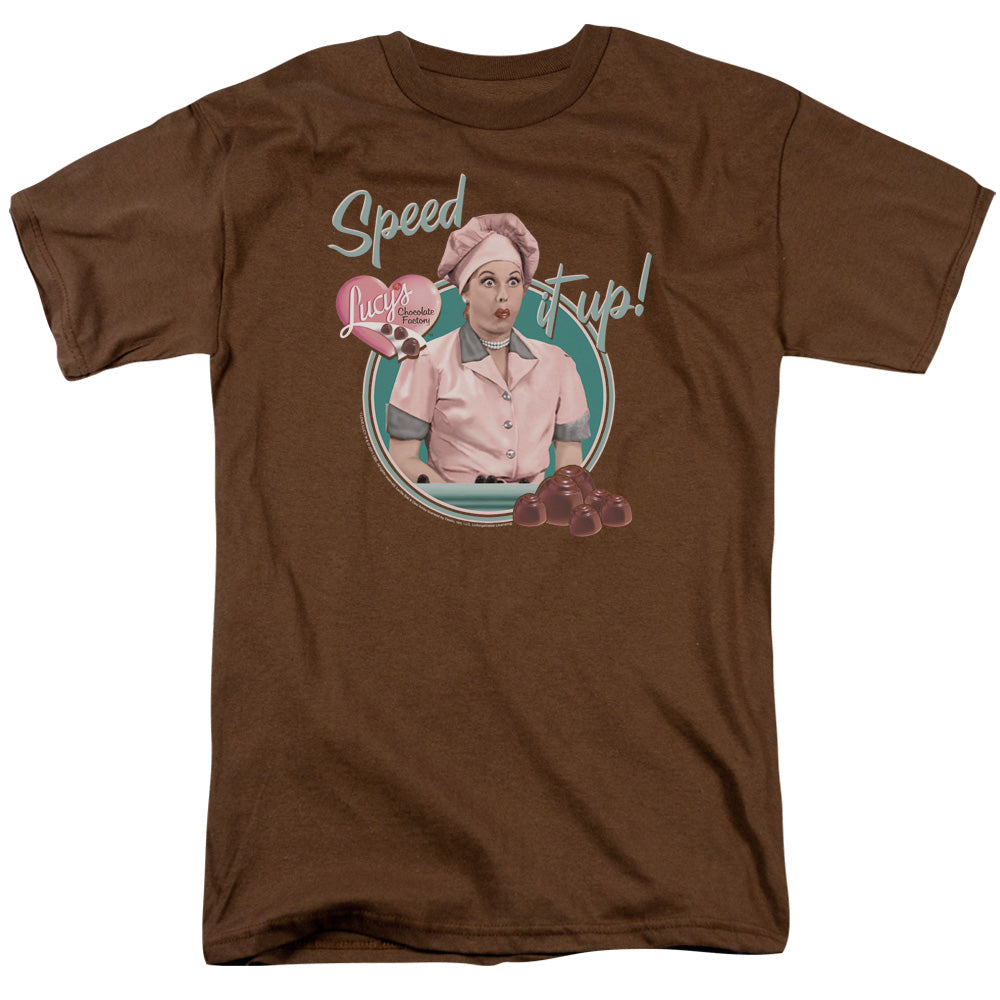 I Love Lucy Speed It Up Mens T Shirt Coffee Officially Licensed