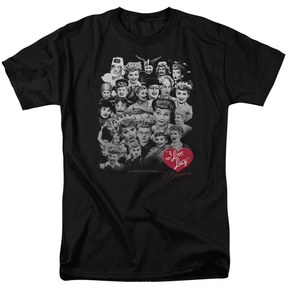I Love Lucy 60 Years Of Fun Mens T Shirt Black Officially Licensed