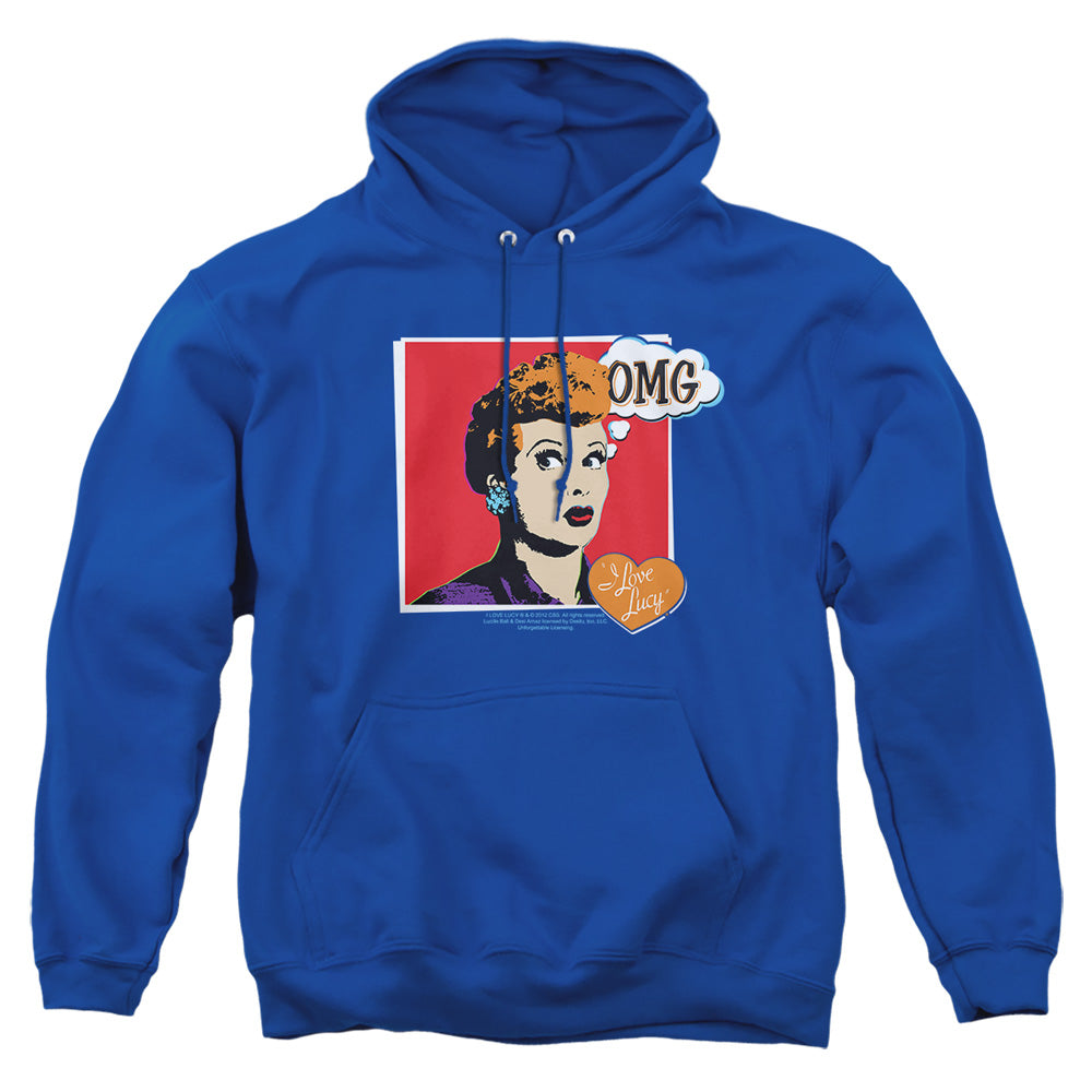 I Love Lucy I Love Worhol Omg Mens Hoodie Royal Officially Licensed