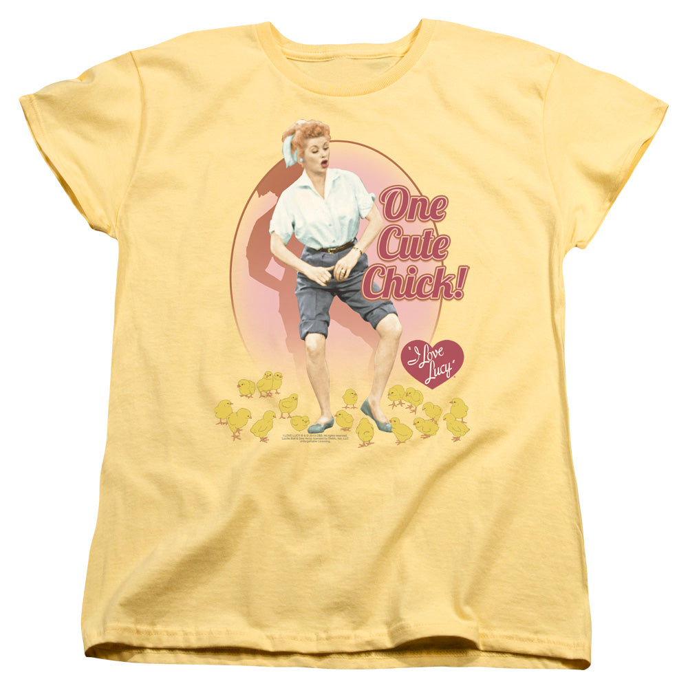 I Love Lucy Cute Chick Womens T Shirt Banana Officially Licensed