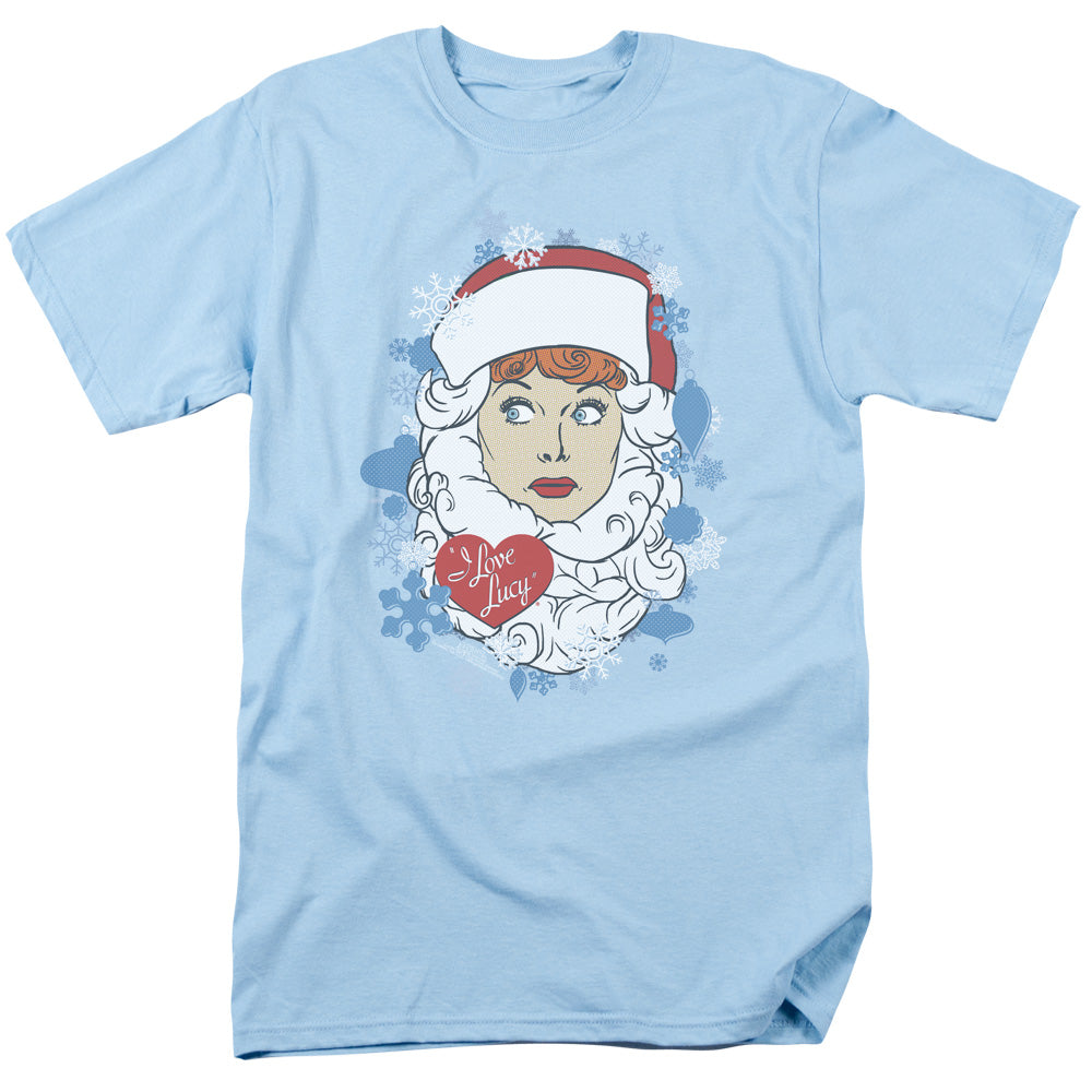 I Love Lucy Beard Flakes Mens T Shirt Light Blue Officially Licensed