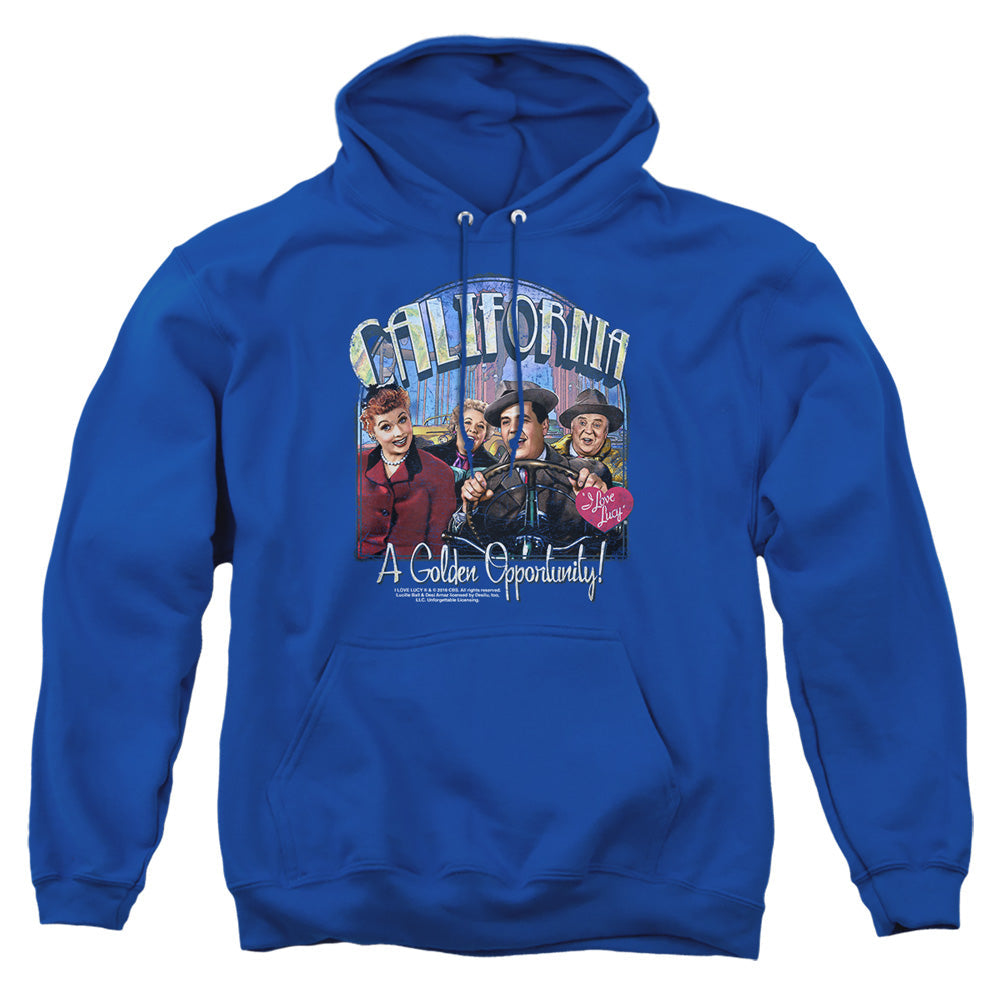 I Love Lucy Golden Opportunity Mens Hoodie Royal Officially Licensed