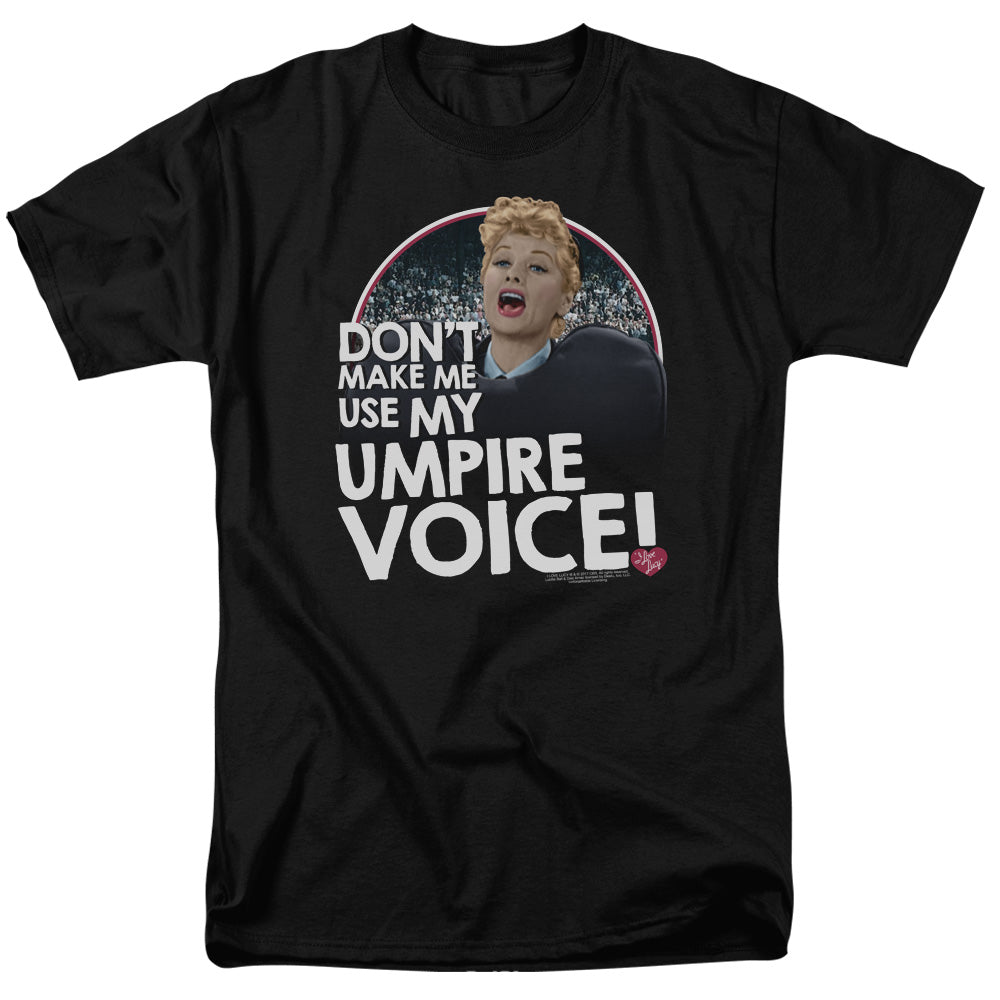 I Love Lucy Umpire Mens T Shirt Black Officially Licensed