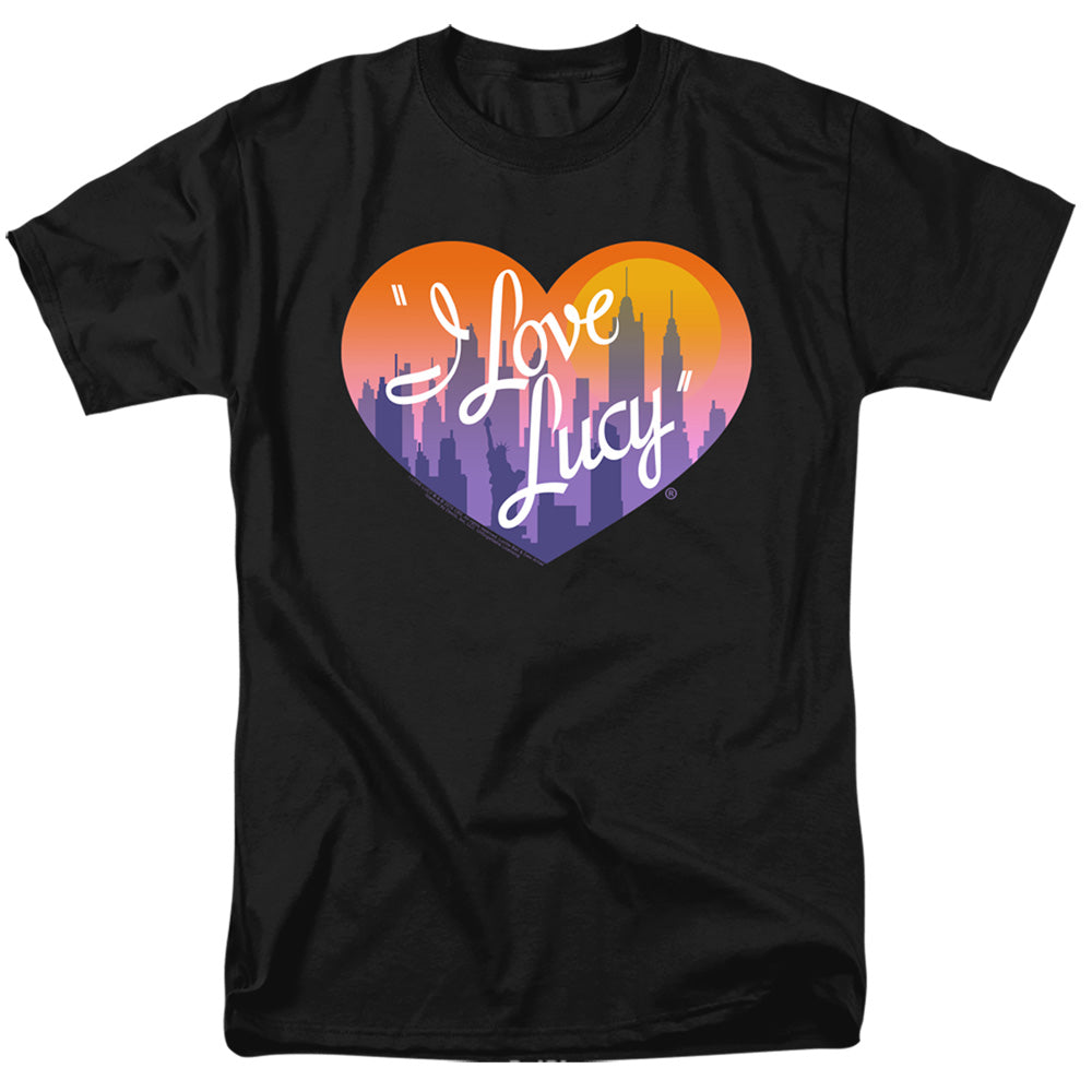 I Love Lucy Heart Of The City Mens T Shirt Black Officially Licensed