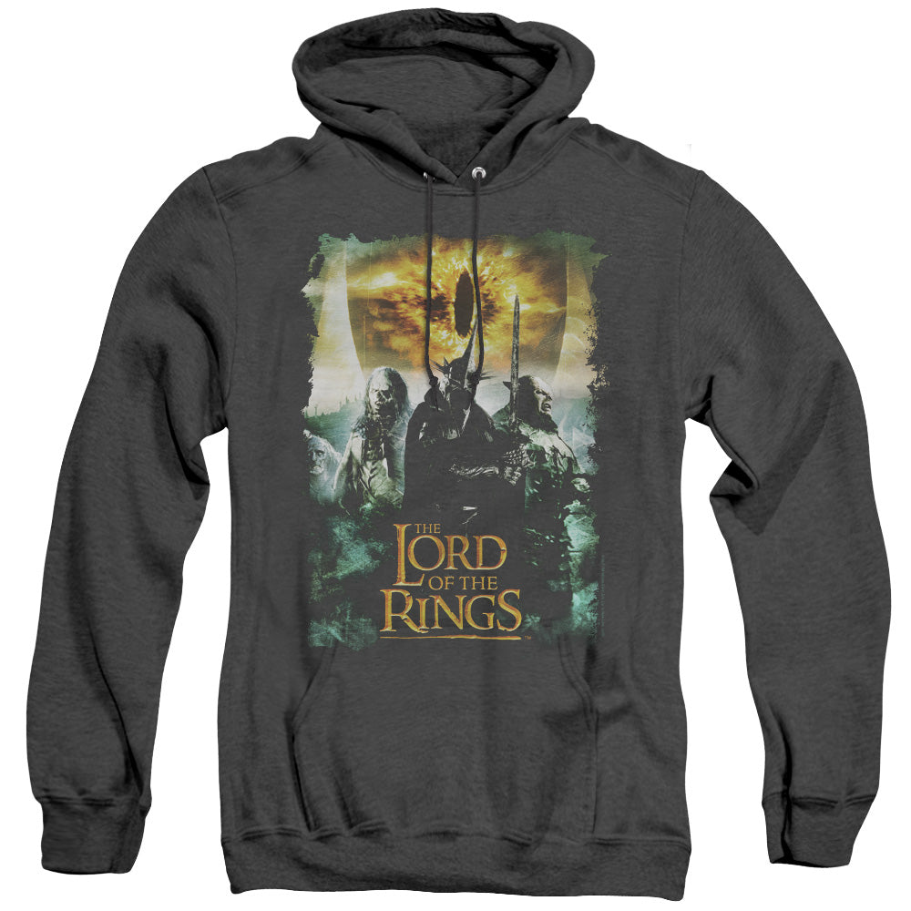 Lord Of The Rings Villain Group Mens Heather Hoodie Black Officially Licensed