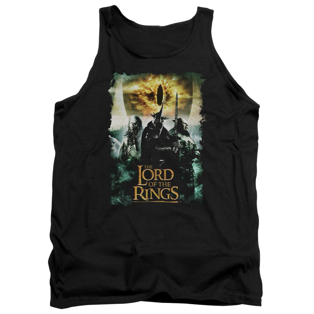 Lord Of The Rings Villain Group Mens Tank Top Shirt Black Officially Licensed