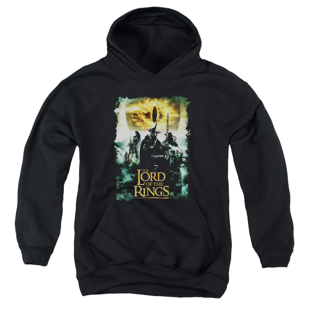 Lord Of The Rings Villain Group Kids Youth Hoodie Black Officially Licensed