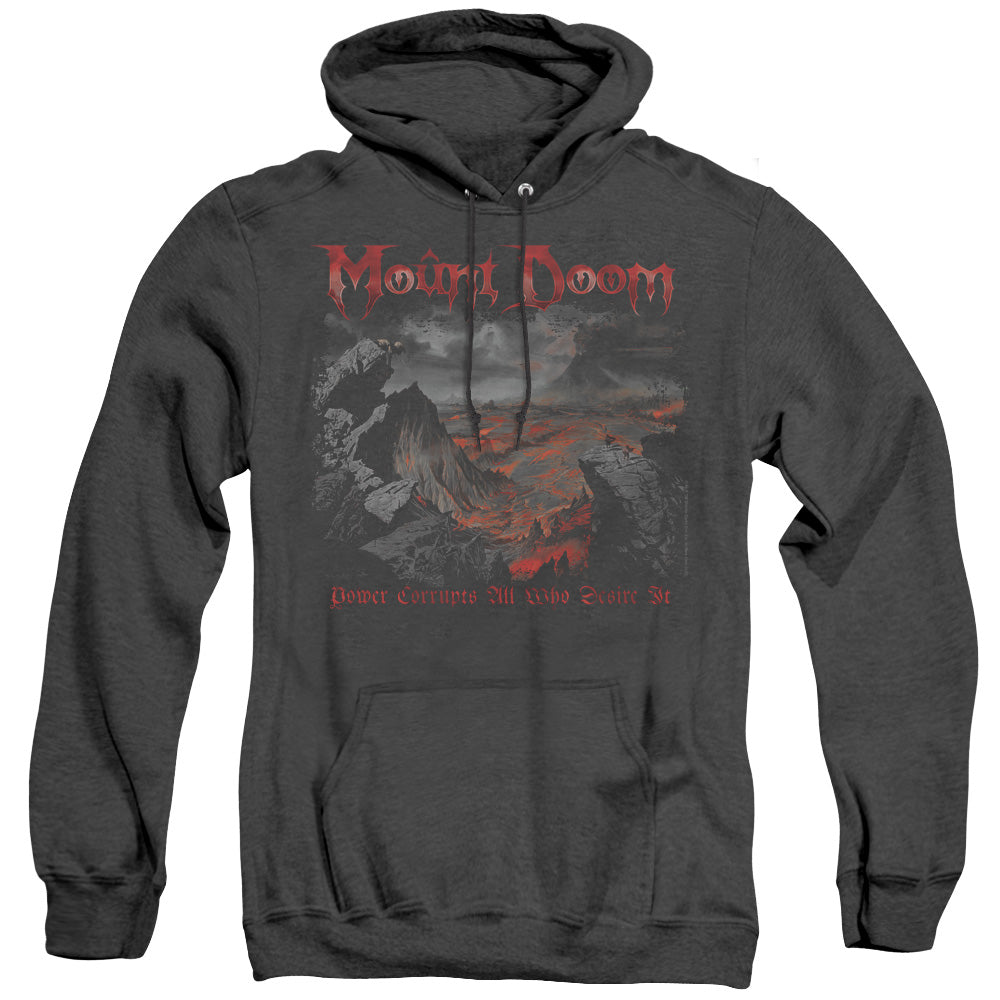 Lord Of The Rings Power Corrupts Mens Heather Hoodie Black Officially Licensed