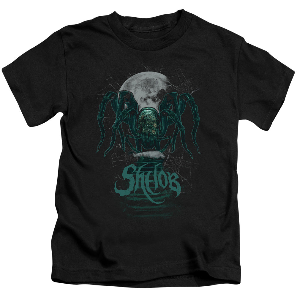 Lord Of The Rings Shelob Juvenile Kids Youth T Shirt Black Officially Licensed