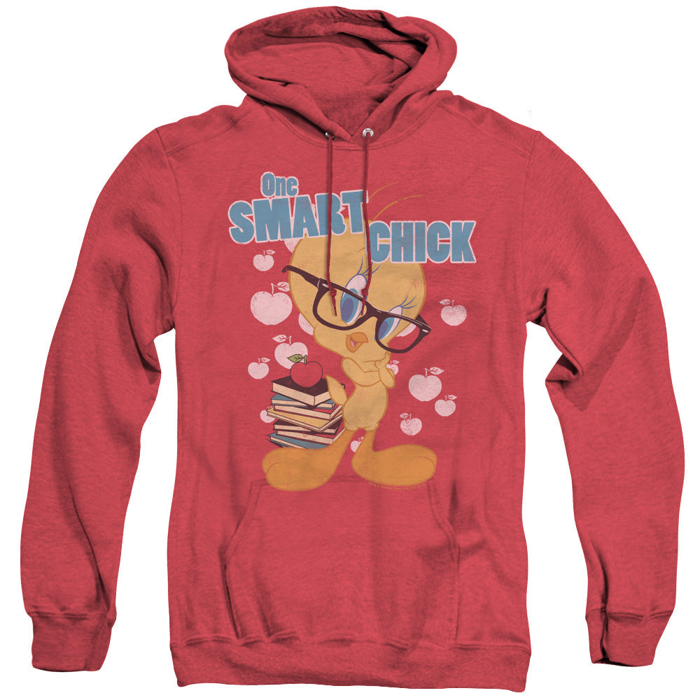 Looney Tunes One Smart Chick Heather Mens Hoodie Red Officially Licensed