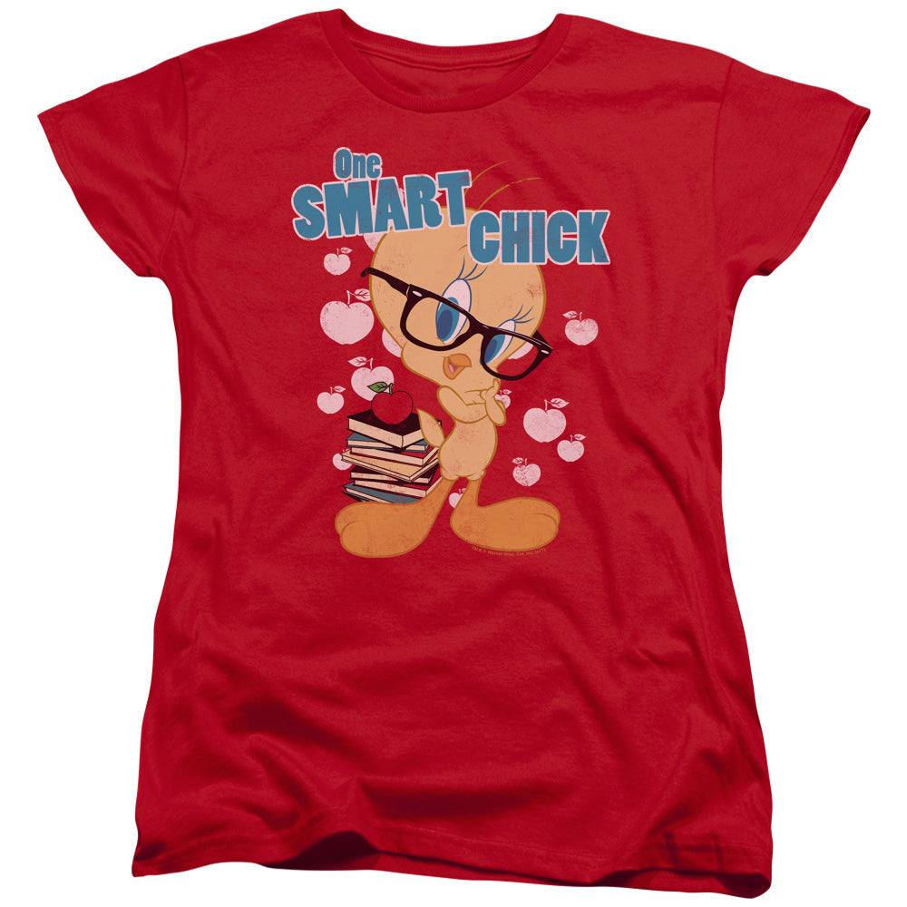 Looney Tunes One Art Chick Womens T Shirt Red Officially Licensed